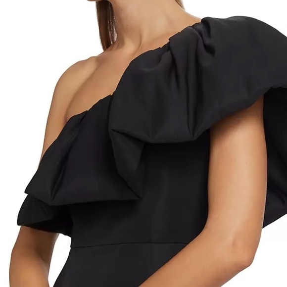SACHIN + BABI Garcelle One Shoulder Mini Dress In Black - Picture 4 of 12